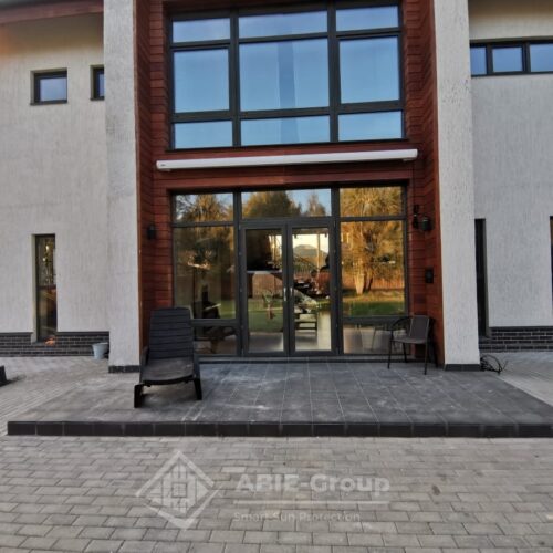 Фотографии выполненных работ компании «ABIE-GROUP» кассетной маркизы Cassette. с.Никольское, поселение Вороновское, г.Москва.