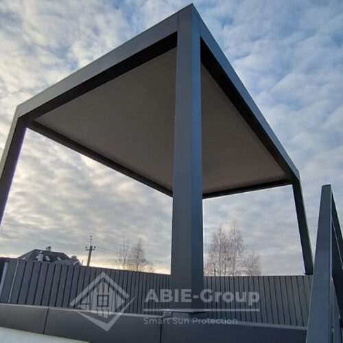 Фотографии выполненных работ компании «ABIE-GROUP» Биоклиматической перголы. г.Переславль-Залесский, Ярославская область.